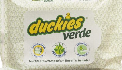 DUCKIES verde lingettes WC humides 30 pce