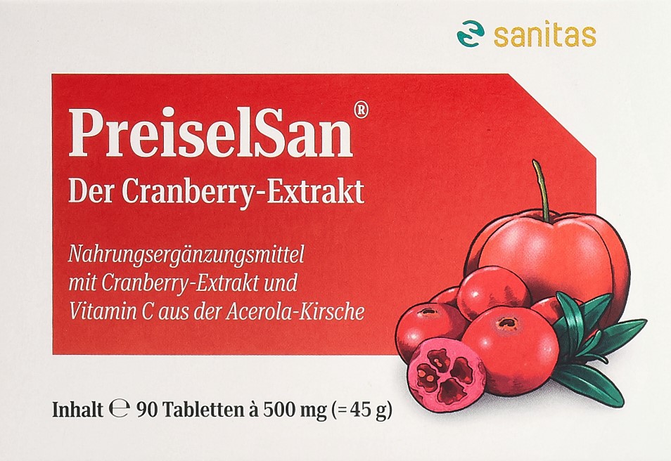 PREISELSAN avec extrait cranberry cpr 90 pce