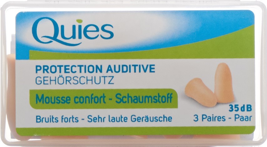 QUIES tampons protect bruit mousse chair 6 pce