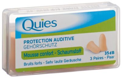 QUIES tampons protect bruit mousse chair 6 pce