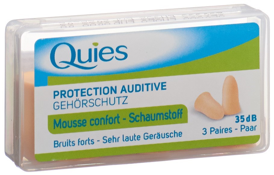 QUIES tampons protect bruit mousse chair 6 pce