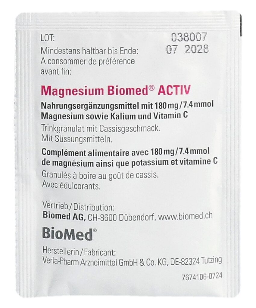 MAGNESIUM BIOMED activ gran sach 40 pce