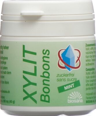 BIOSANA xylit bonbons mint 80 pce