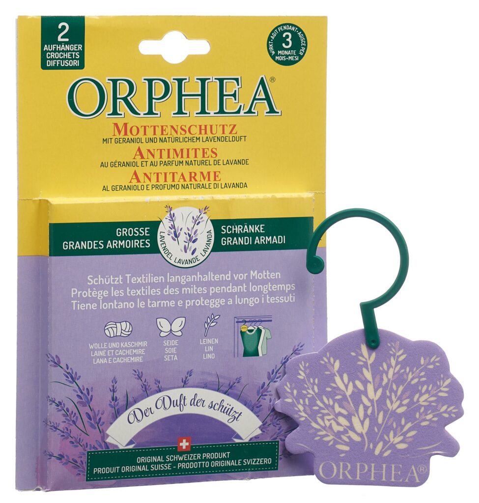 ORPHEA crochets antimite lavande 2 pce