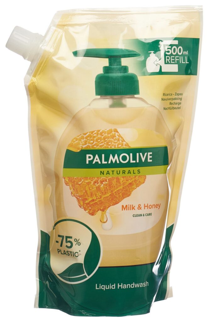 PALMOLIVE Savon liquide Lait et Miel refill 500 ml