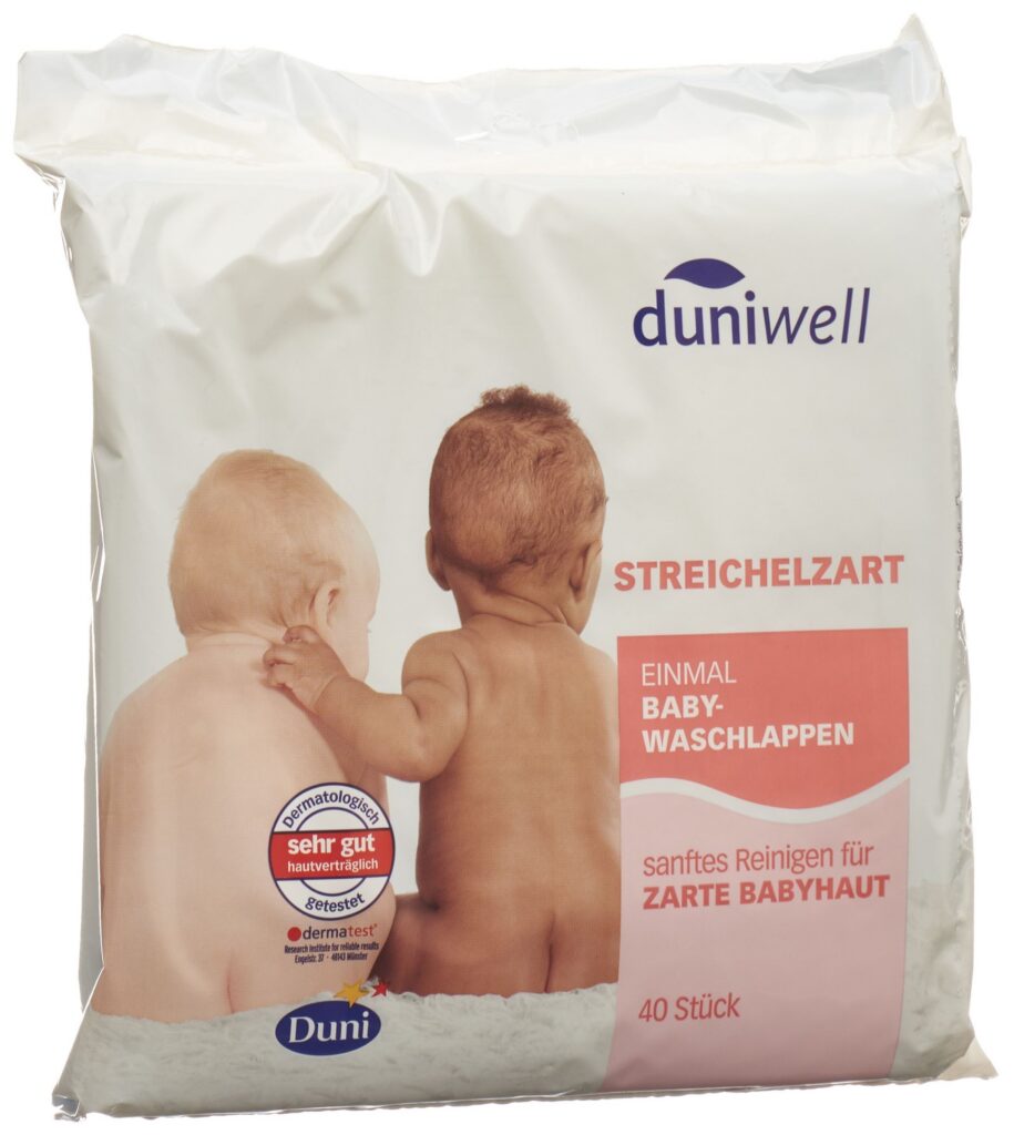 DUNIWELL Baby lavettes hygiéniques 40 pce