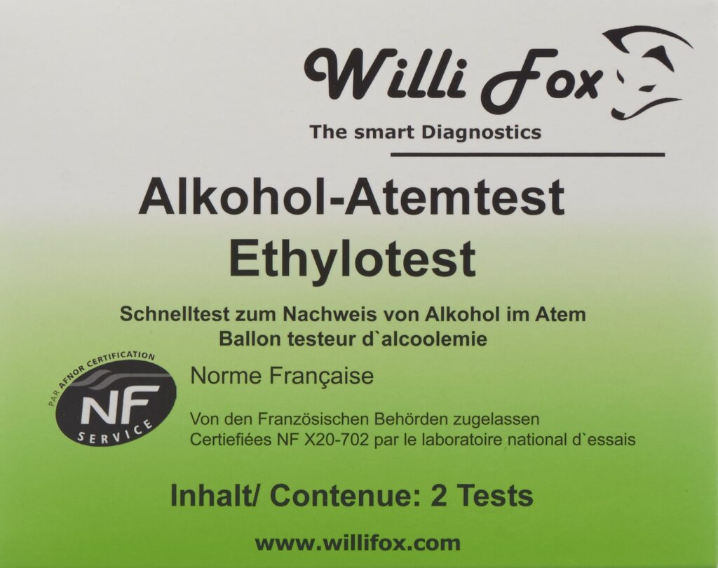 WILLI FOX éthylotest 2 pce