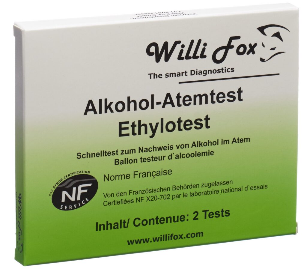 WILLI FOX éthylotest 2 pce
