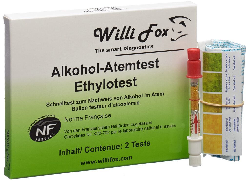WILLI FOX éthylotest 2 pce