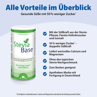 DR. JACOB'S steviabase édulcorant bte 400 g