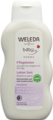WELEDA baby DERMA 3en1 lait corps mauve bl 200 ml
