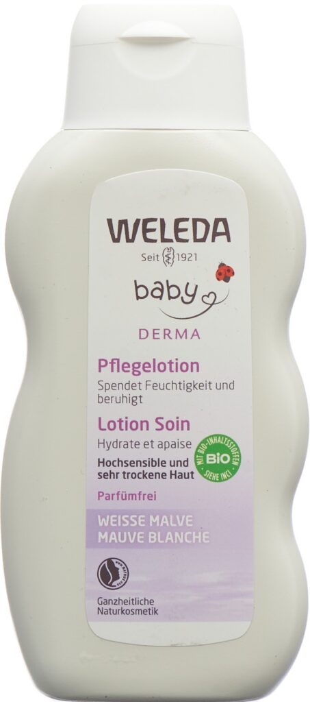 WELEDA baby DERMA 3en1 lait corps mauve bl 200 ml