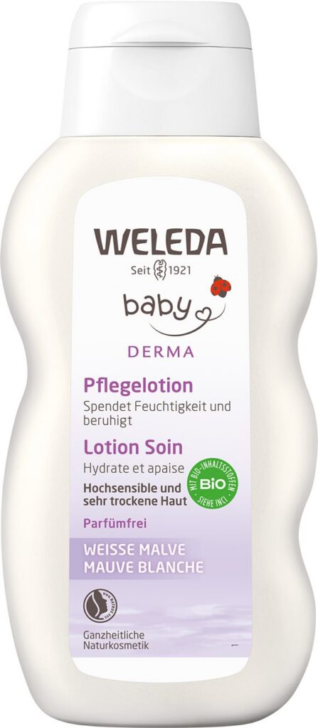 WELEDA baby DERMA 3en1 lait corps mauve bl 200 ml