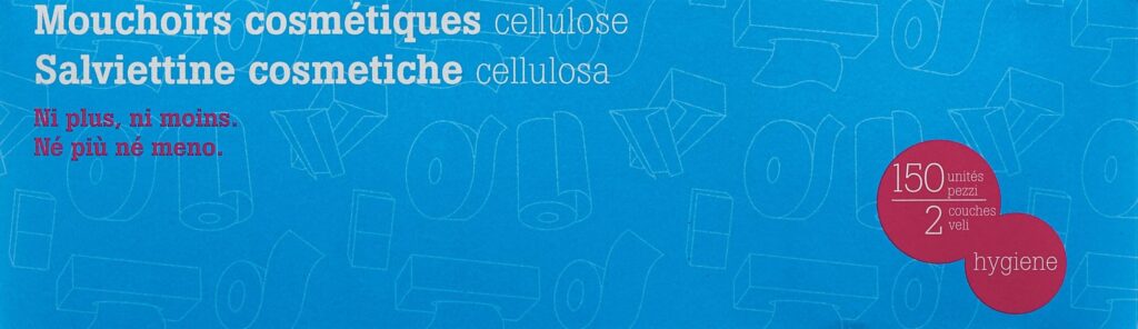 IVF tissues cosmét cellul 2 couches 150 pce