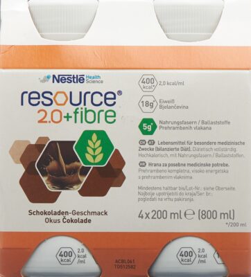 RESOURCE 2.0 fibre chocolat 4 x 200 ml