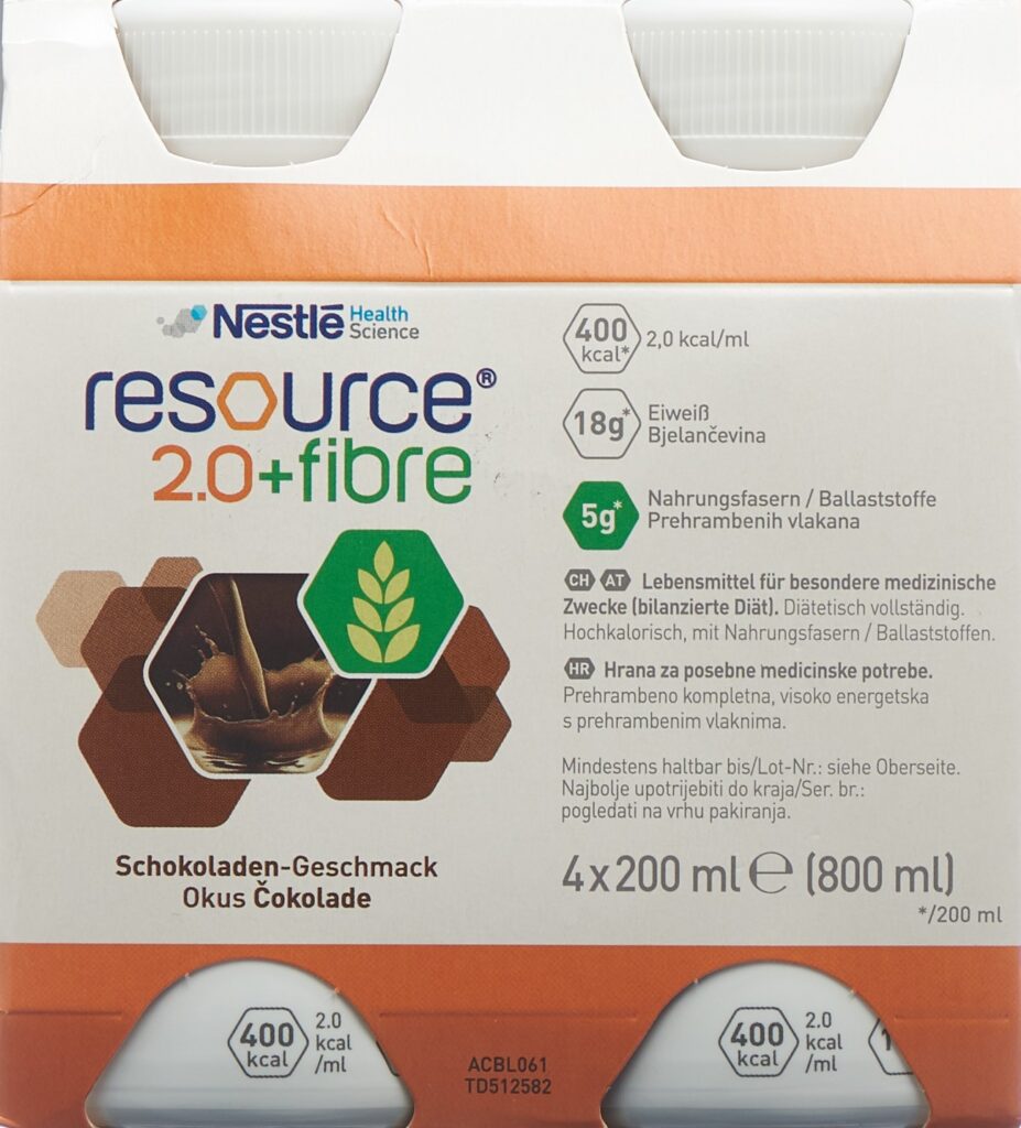 RESOURCE 2.0 fibre chocolat 4 x 200 ml