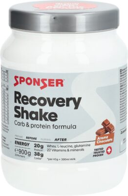 SPONSER Recovery Shake pdr Chocolate bte 900 g