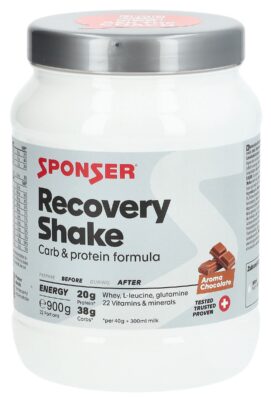 SPONSER Recovery Shake pdr Chocolate bte 900 g