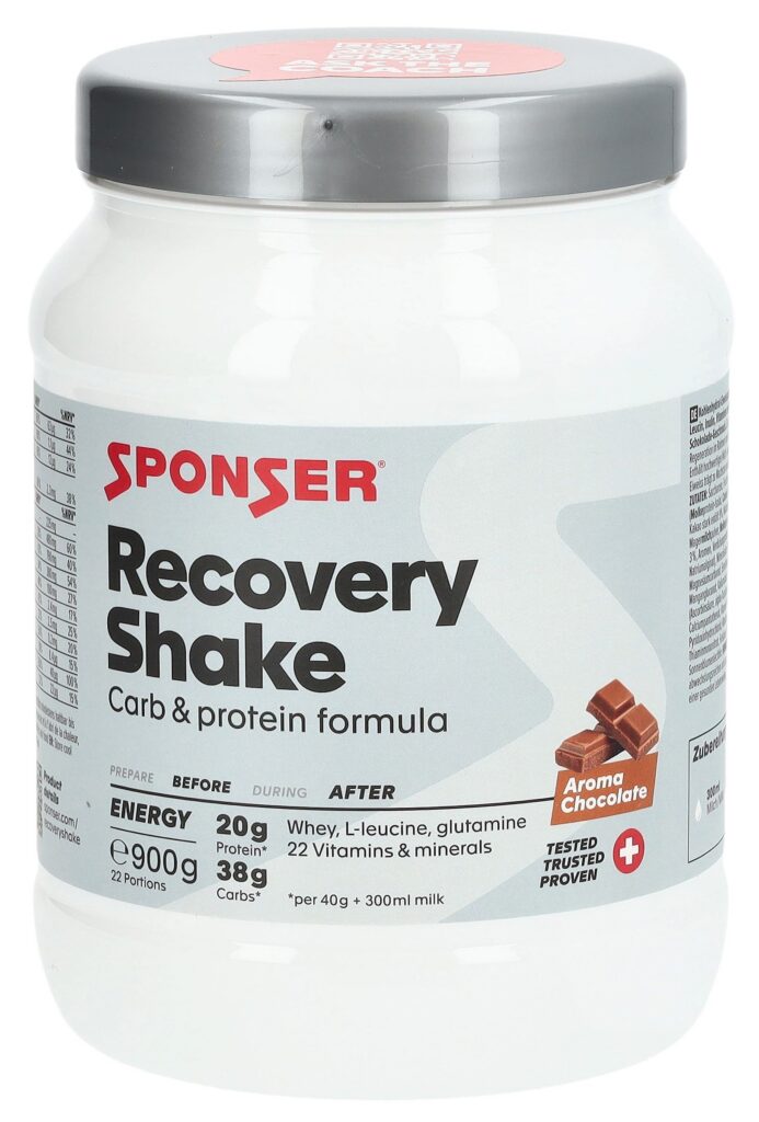 SPONSER Recovery Shake pdr Chocolate bte 900 g