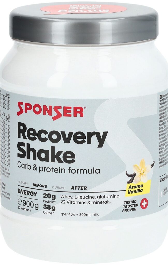 SPONSER Recovery Shake pdr Vanilla bte 900 g