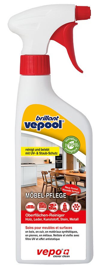 VEPOOL BRILLANT soin des meubles vapo 500 ml