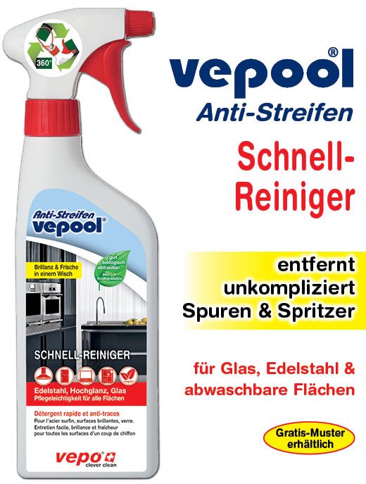 VEPOOL anti-traces déterg rapide 360° vapo 500 ml