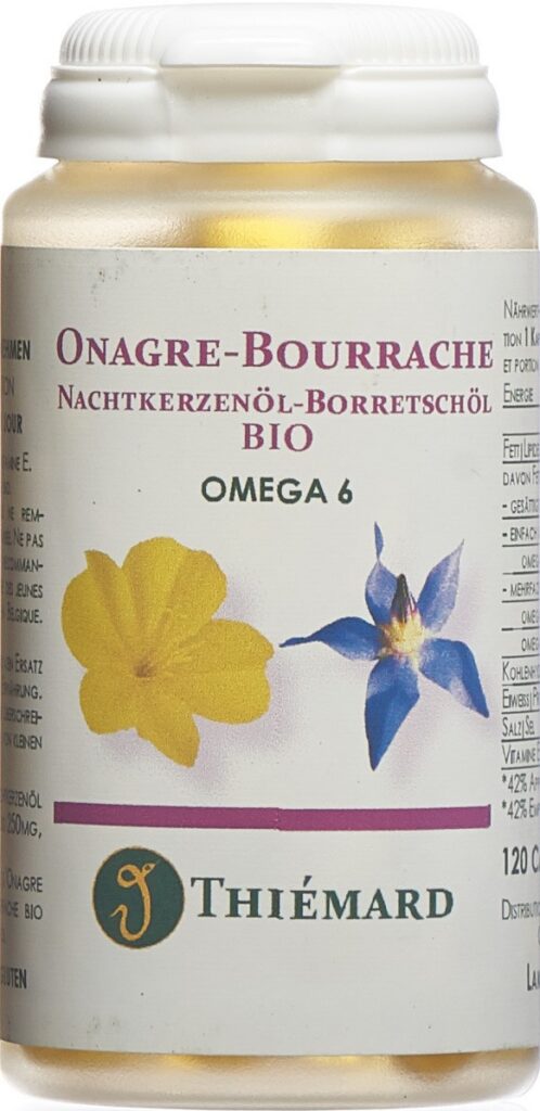 THIEMARD Onagre-bourrache caps 500 mg bio 120 pce