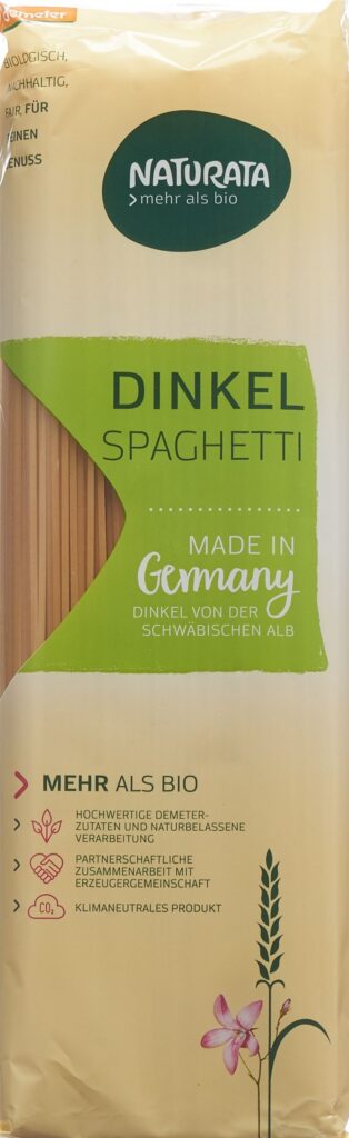 NATURATA spaghetti épeautre clairs demeter 500 g