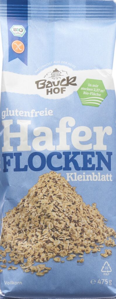 BAUCKHOF flocons d'avoine fins s gluten 475 g