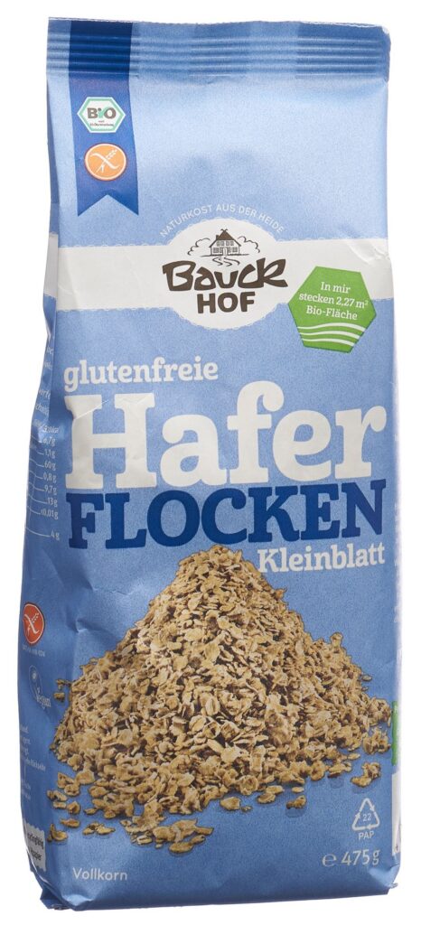 BAUCKHOF flocons d'avoine fins s gluten 475 g