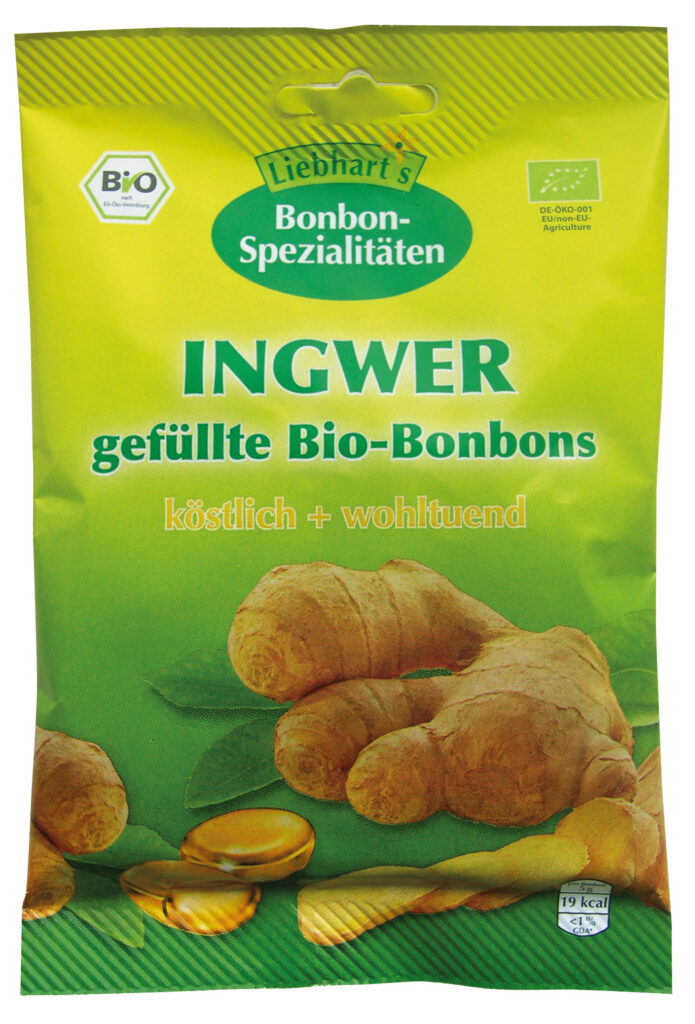 LIEBHARTS bonbons gingembre bio sach 100 g