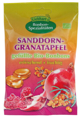 LIEBHARTS bonbons argousier pomegr bio 100 g