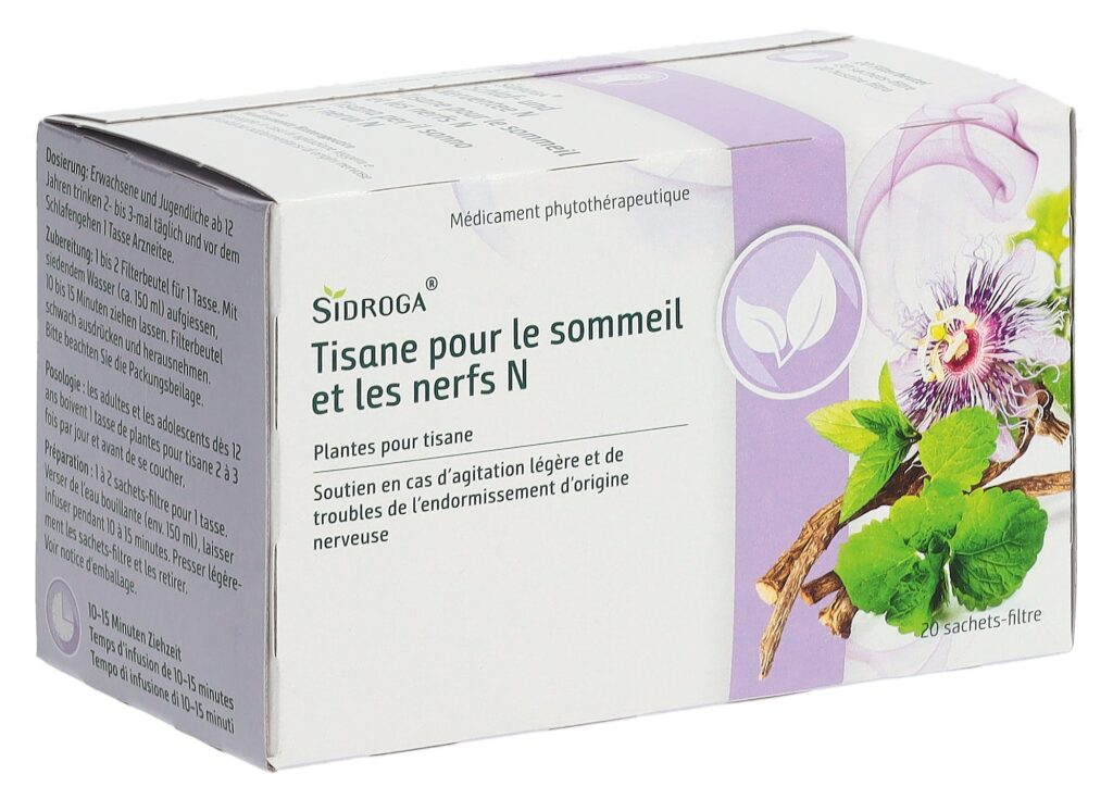 SIDROGA tisane pour le sommeil et nerfs N 20 pce
