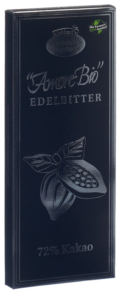 LIEBHART choco noir cacao 72% bio 100 g