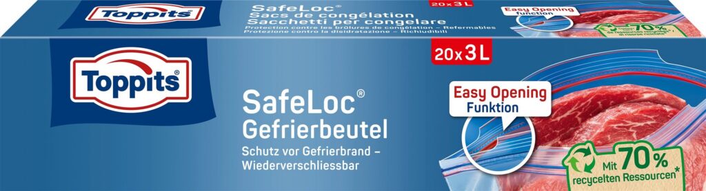 TOPPITS Safeloc sacs 3l 27x24cm 20 pce
