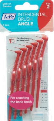 TEPE Angle brosse interdentaire 0.5mm rouge 6 pce