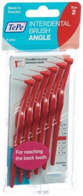 TEPE Angle brosse interdentaire 0.5mm rouge 6 pce