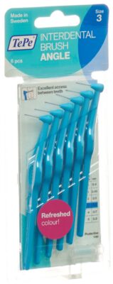 TEPE Angle brosse interdentaire 0.6mm bleu 6 pce