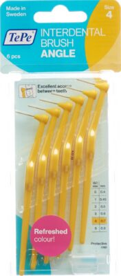 TEPE Angle brosse interdentaire 0.7mm jaune 6 pce