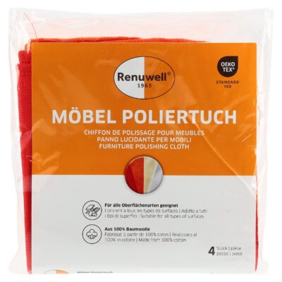 RENUWELL le chiffon à polir sach 4 pce