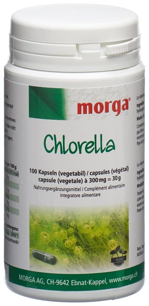 MORGA chlorella capsules végétales 100 pce