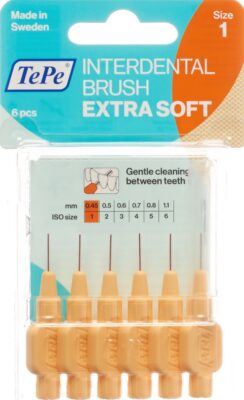 TEPE Interden Brush 0.45mm x-soft oran blist 6 pce
