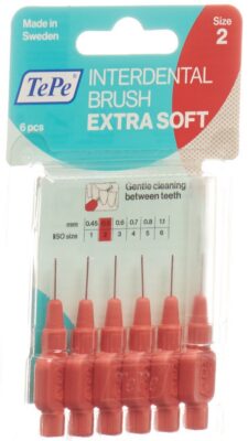 TEPE Interden Brush 0.50mm x-soft rou blist 6 pce