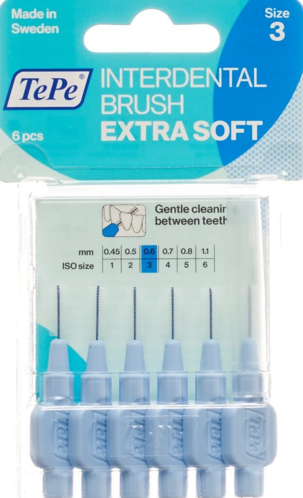 TEPE Interden Brush 0.60mm x-soft bl blist 6 pce