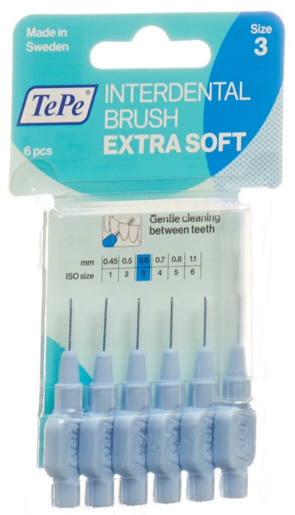 TEPE Interden Brush 0.60mm x-soft bl blist 6 pce