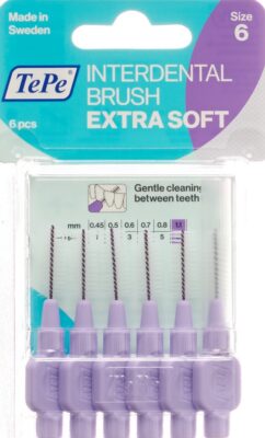 TEPE Interden Brush 1.1mm x-soft viol blist 6 pce