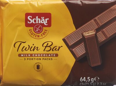 SCHÄR Twin Bar snack de choco s gluten 3 x 21.5 g