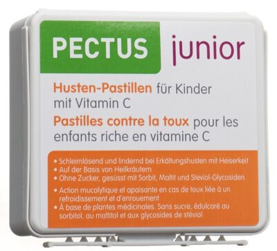 PECTUS Junior past bronchiques enf vit C 24 pce