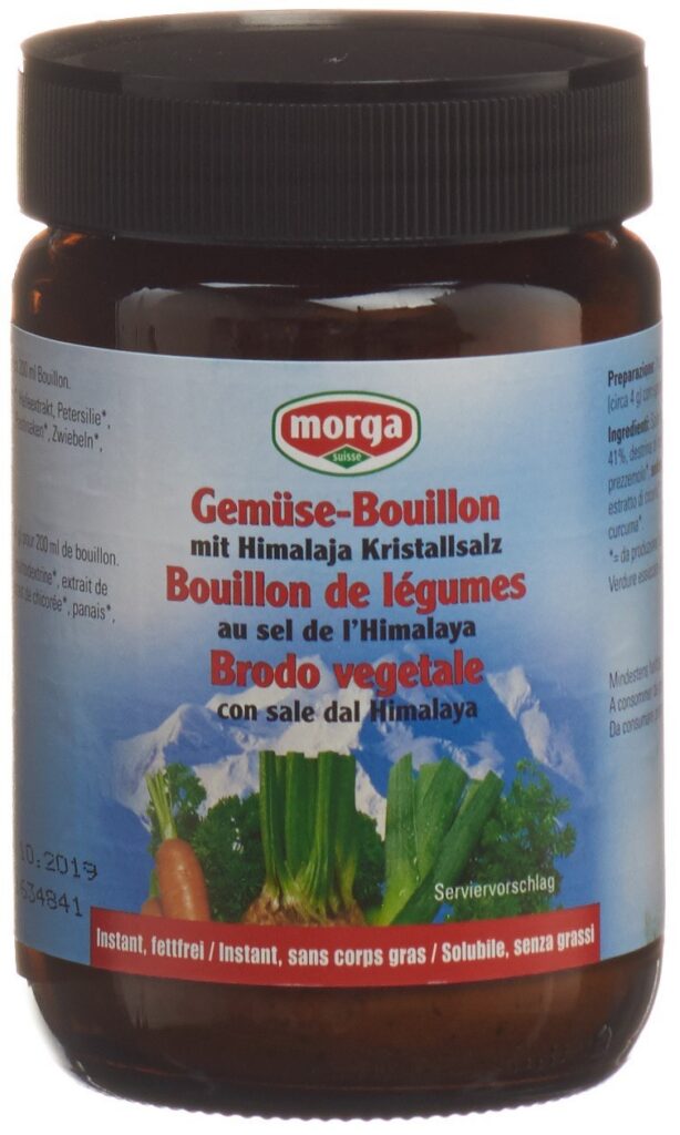 MORGA bouillon de légumes au sel l'Himalaya 200 g