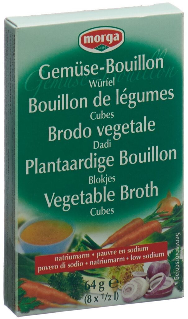 MORGA bouillon de légumes cubes pauv sodium 8 pce